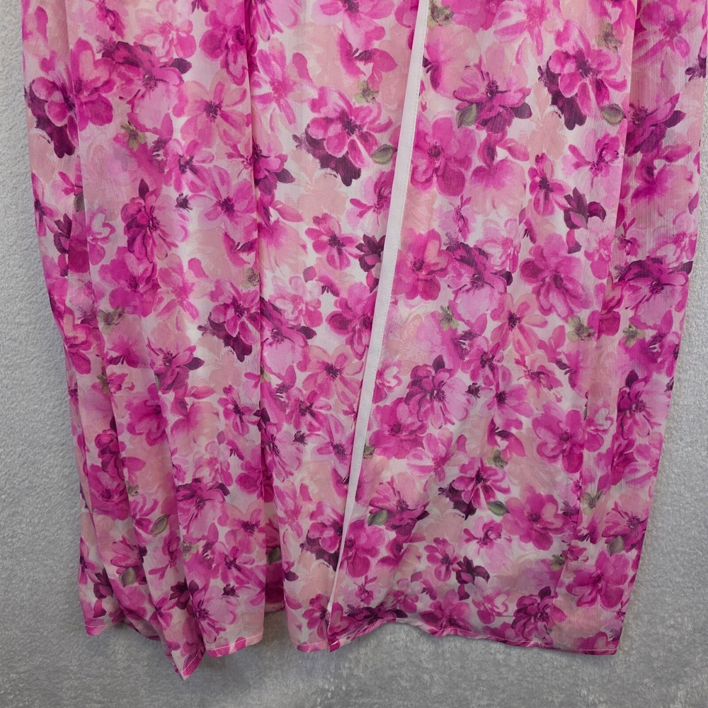 Crystal Doll Dress‎ Womens 9 Pink Floral Maxi Y2K Cottagecore HOCO Coquette - Picture 15 of 16